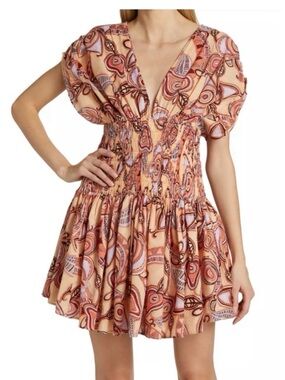 A.L.C. Luna Smocked Waist Dress